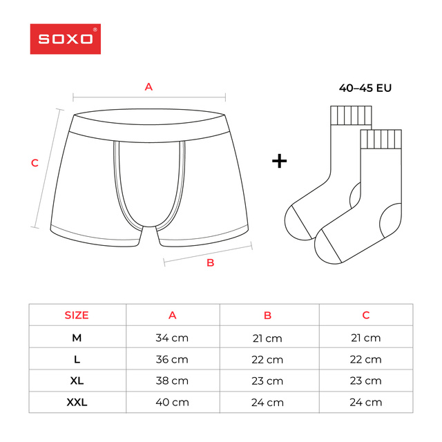 Set mit 1x lustigen Herrensocken + 1x Boxershorts für Valentinstag in einzigartiger Verpackung | SOXO