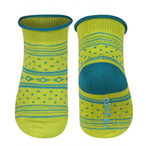 Grün Babysocken SOXO mit Modal in Mustern