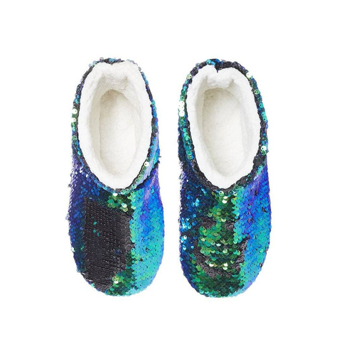 Women's blue SOXO slippers