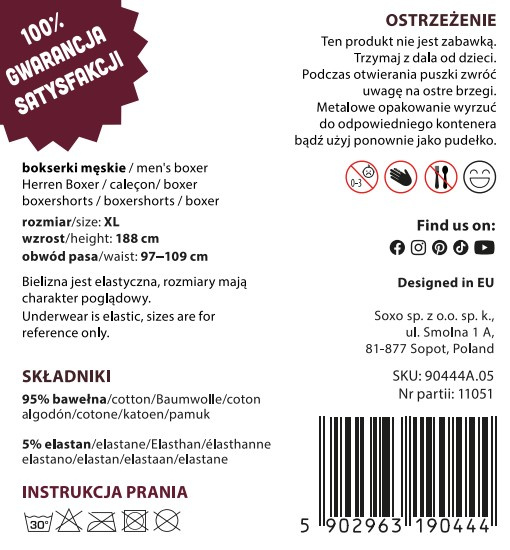 Bokserki Męskie Barszcz w Puszce