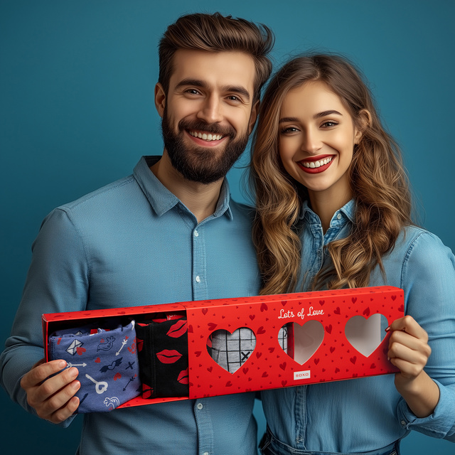 SOXO Valentine's Day Boxer Set - 3 Pairs