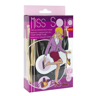 Pantoffeln Frauen Ballerina SOXO Miss Sohle weich schwarz