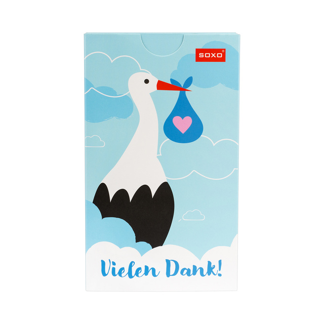 Lange Damensocken SOXO mit einem Storch