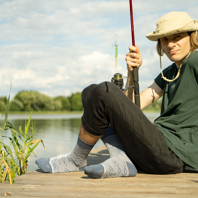 Herrensocken bunt SOXO | Hering mit Zwiebel in einer Packung