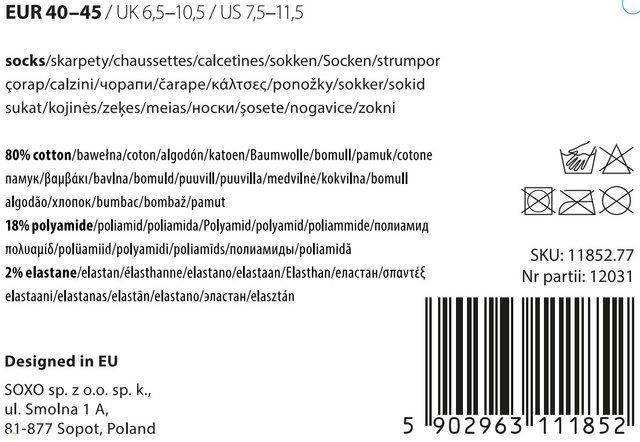 Skarpetki Sportowe 3-pak