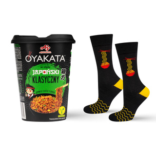 Herrensocken bunt SOXO | Mustern OYAKATA Classic in einer Tasse