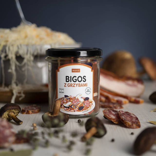 Lustige SOXO Herrensocken | Bigos im Glas | Baumwolle | ein Geschenk für ihn