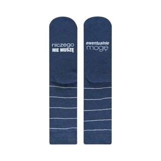 Damen Lange Socken SOXO marineblau 