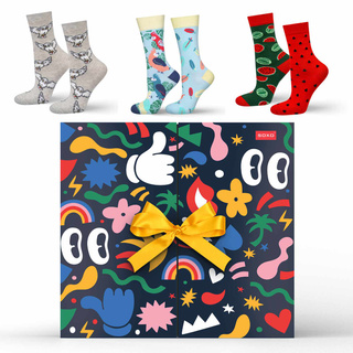 Adventskalender mit Socken 12er-Pack