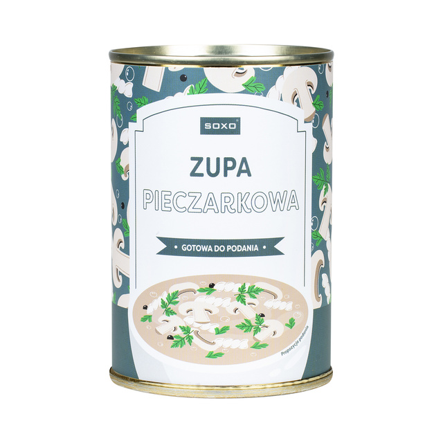 Herrensocken | SOXO GOOD STUFF Pilzsuppe aus der Dose für Damen Geschenk für Ihn | für Sie Unisex