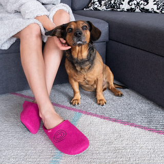 Damenhausschuhe aus Filz