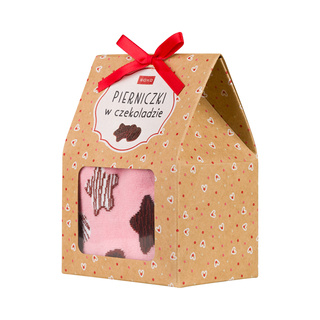 Women's SOXO GOOD STUFF socks gingerbread in frosting