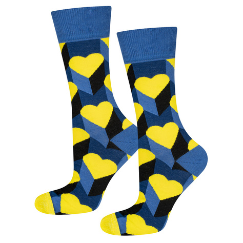 Bunte SOXO Herrensocken Frauensocken free Ukraine - 100 % der Einnahmen aus dem Verkauf dieses Modells werden der Ukraine zugute kommen