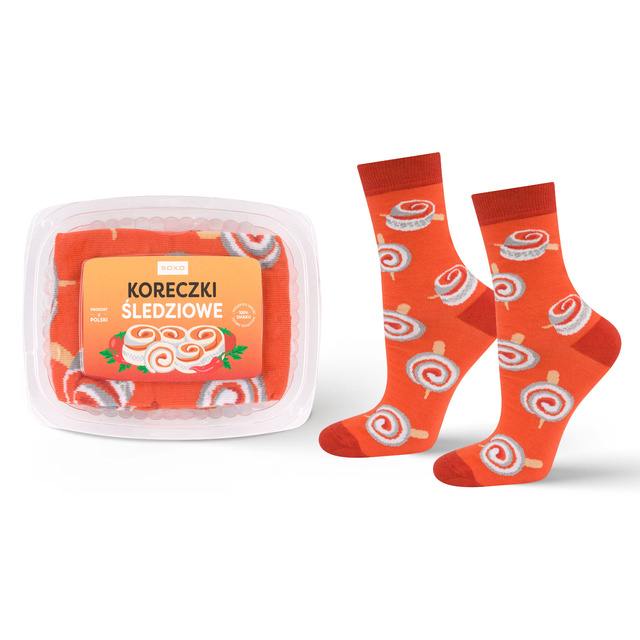 Damensocken SOXO | Fisch in Gelee | Weihnachtsgeschenk | Nikolaiken | für Sie