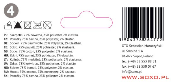 1 Paare von lustige Socken mit Ballerinasmotiv | Babysocken | SOXO