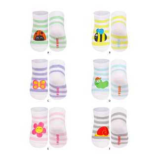 SOXO Infant striped socks with patch