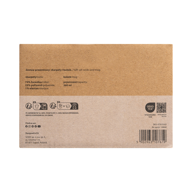 Bunte SOXO GOOD STUFF Herrensocken Vodka Baumwollen