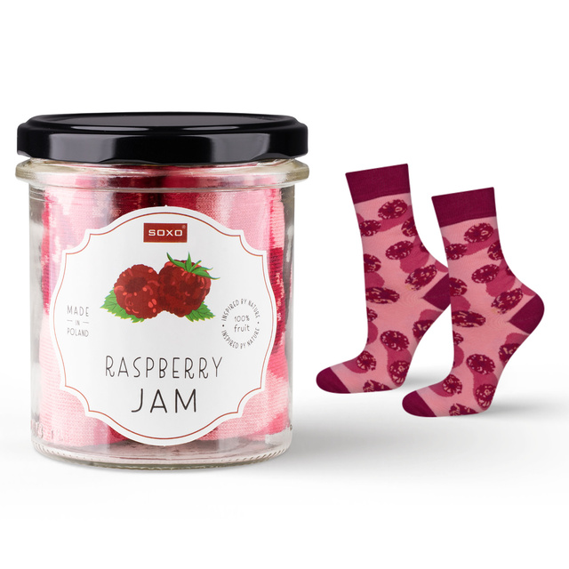 Skarpetki Raspberry Jam w Słoiku