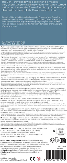 Poduszka Podróżna Miś