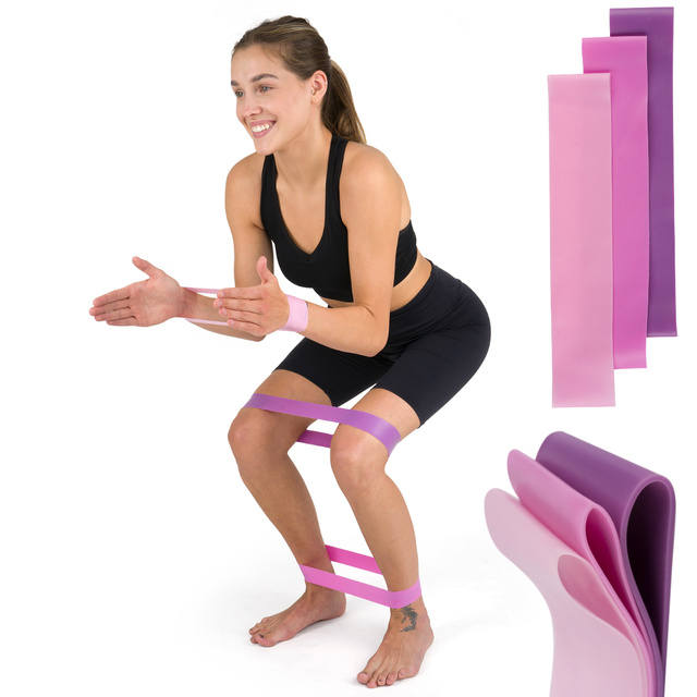 Widerstandsbänder rosa 3er-Pack