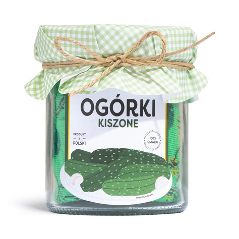 Men's | Women's SOXO pickled cucumbers socks in a jar 