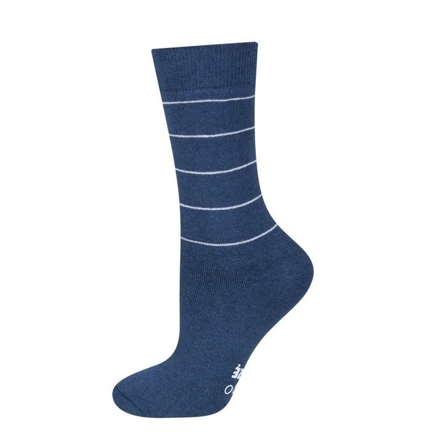 Damen Lange Socken SOXO marineblau