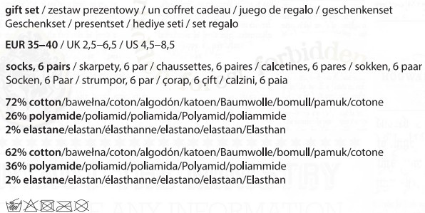 Kalendarz Adwentowy ze Skarpetkami Harry Potter 6-pak