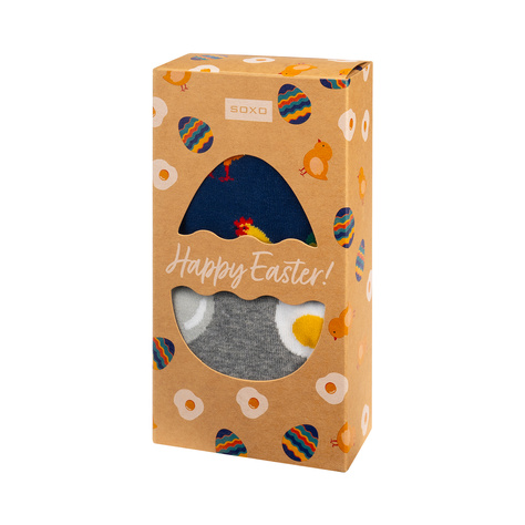 Men's SOXO colorful socks egg in a box