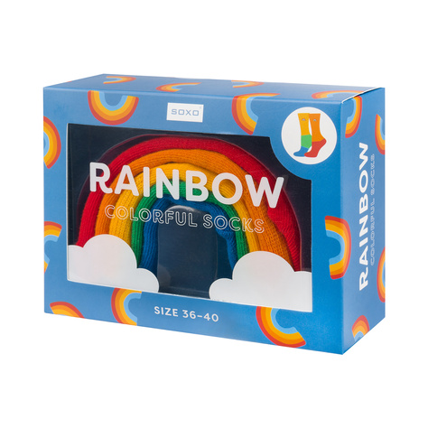 Männer | Frauen | Regenbogen Socken in Geschenkbox 