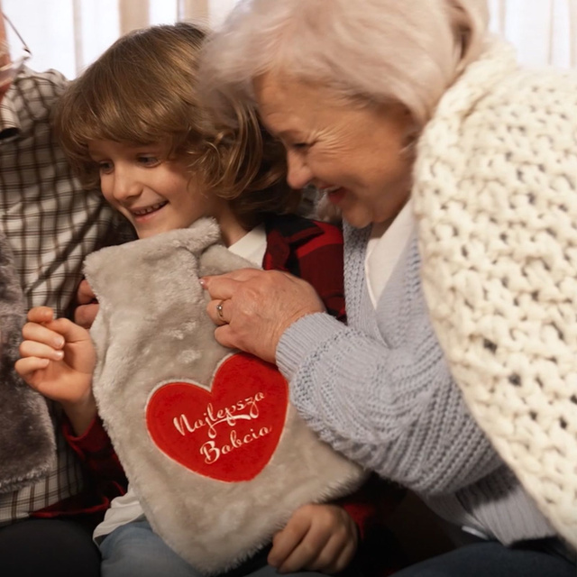 Fuchs Wärmflasche 1,8 L SOXO in Plüsch-Hülle GESCHENKIDEE