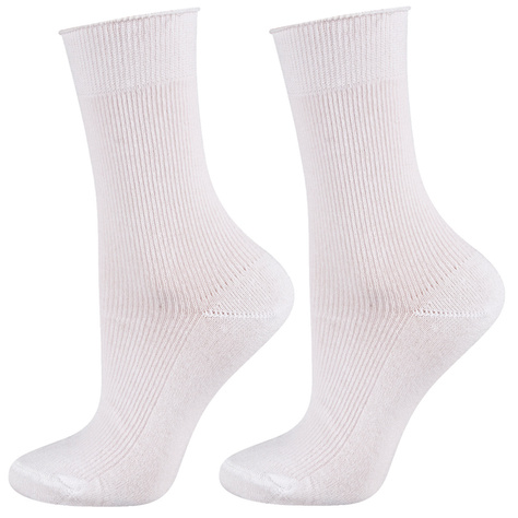 Damensocken DR SOXO Baumwolle weiß