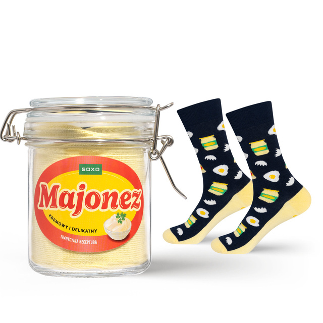 SOXO Herren-Socken Mayonnaise im Glas