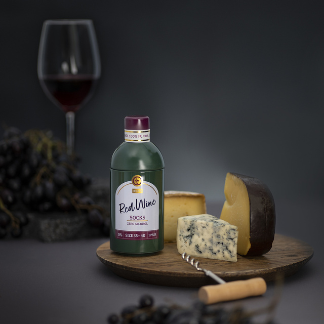 Skarpetki Red Wine w Butelce