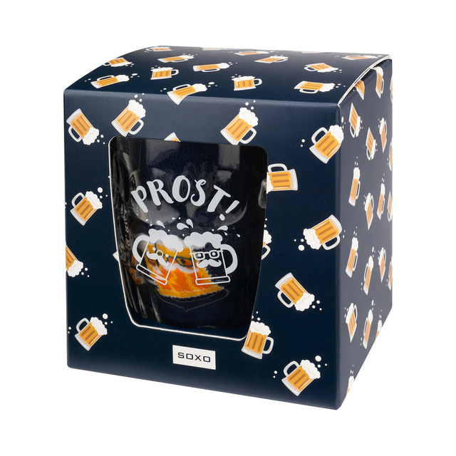 Set 2x Men's SOXO Socks | Marijuana in a jar | Pale lager beer in a can