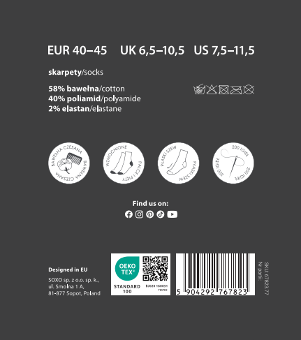 SOXO Super Grandpa Men's Socks