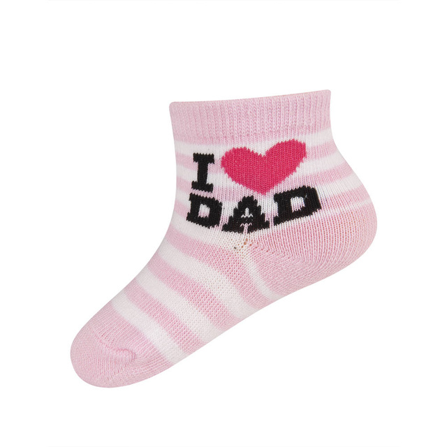 1 Paare von lustige Socken mit Aufschrift 'I love DAD' | Babysocken | SOXO