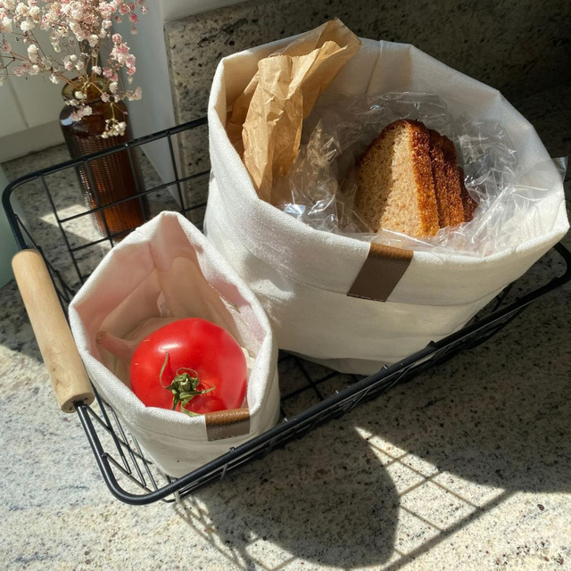 Set of 3x Momo Way bathroom basket beige 10/13/16 cm