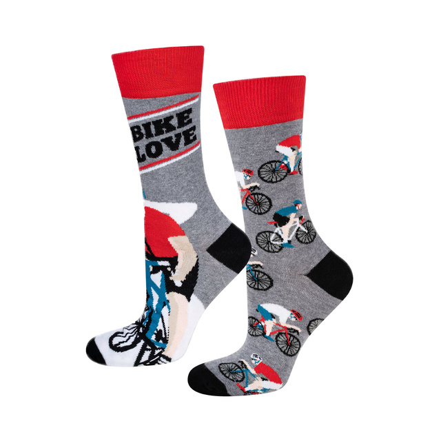 1 Paar von lustigen Socken mit Fahrradmotiv| Herrensocken | SOXO