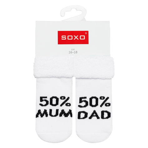  1 Paare von lustige Socken mit Inschriften | Babysocken | SOXO