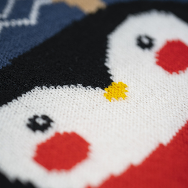 Hot water bottle Soxo penguin in sweater funny gift Santa Claus | Christmas 
