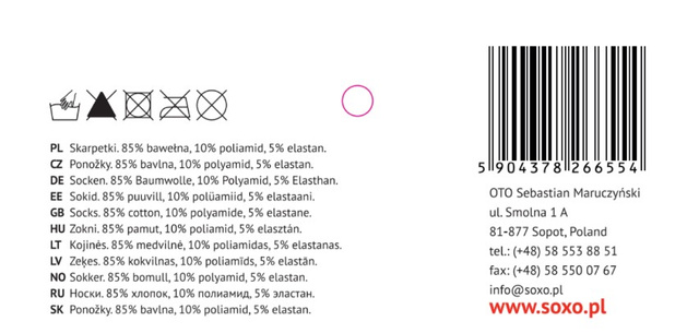 Skarpetki SOXO chłopięce wzorki