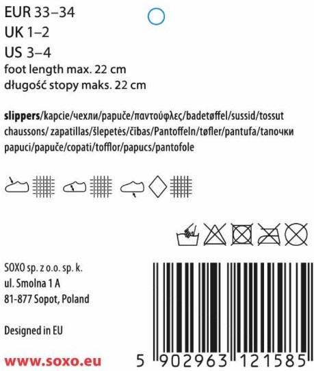 Damenhausschuhe mit Stickerei