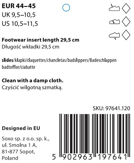 SOXO Strand Latschen unisex | Beer Muster