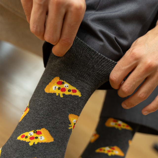 Skarpetki Love You More Than Pizza
