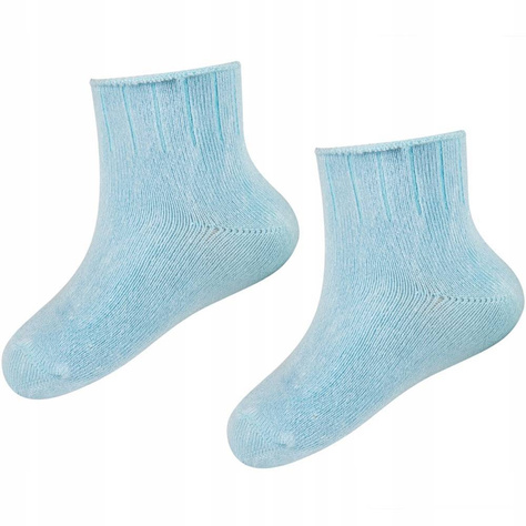 Set of 3x SOXO blue baby socks