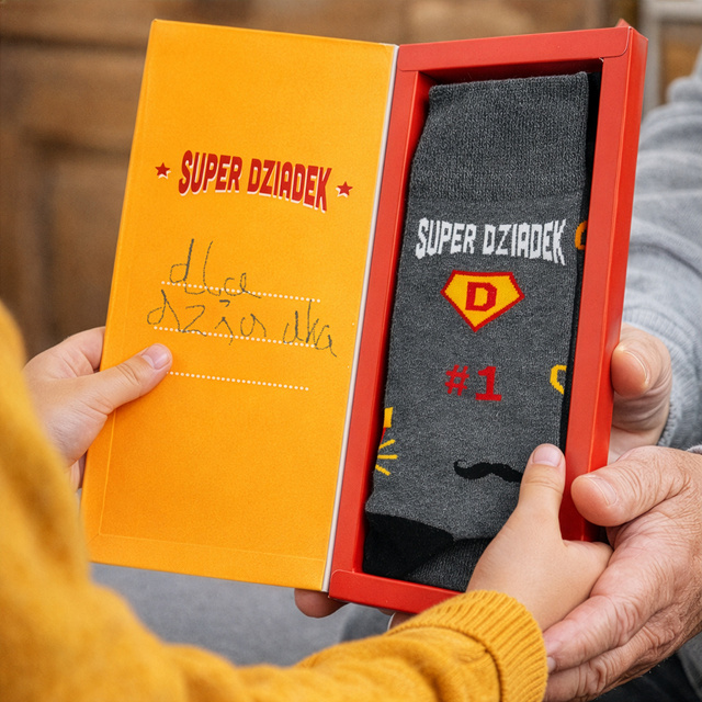 SOXO Super Grandpa Men's Socks