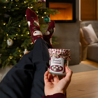 Herrensocken | Damen SOXO GOOD STUFF Borschtsch mit Klößen im Glas lustige bunte Geschenkidee für Ihn | für ihre Unisexy