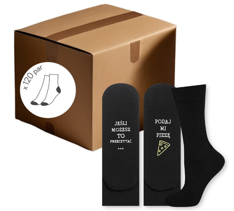 Black SOXO men's socks