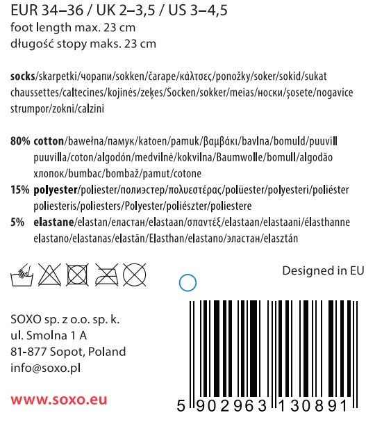 Skarpetki dziecięce różowe SOXO