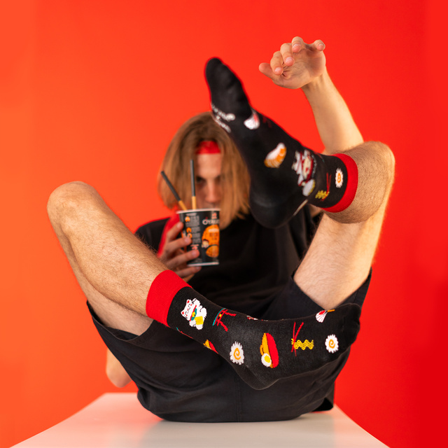 Oyakata Teriyaki Socken in einer Tasse